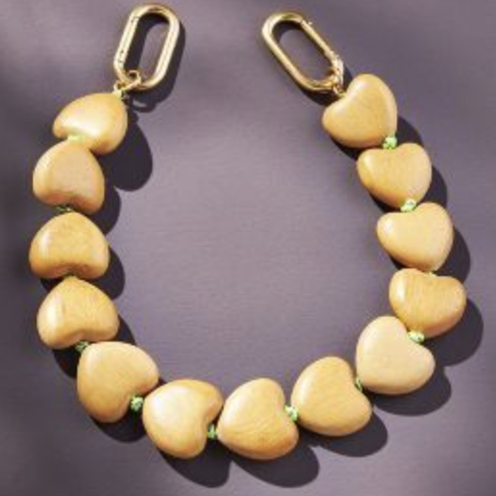 Clare V Wood strap collar